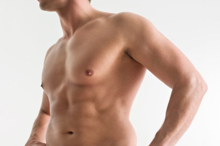 upper body of an athletic male