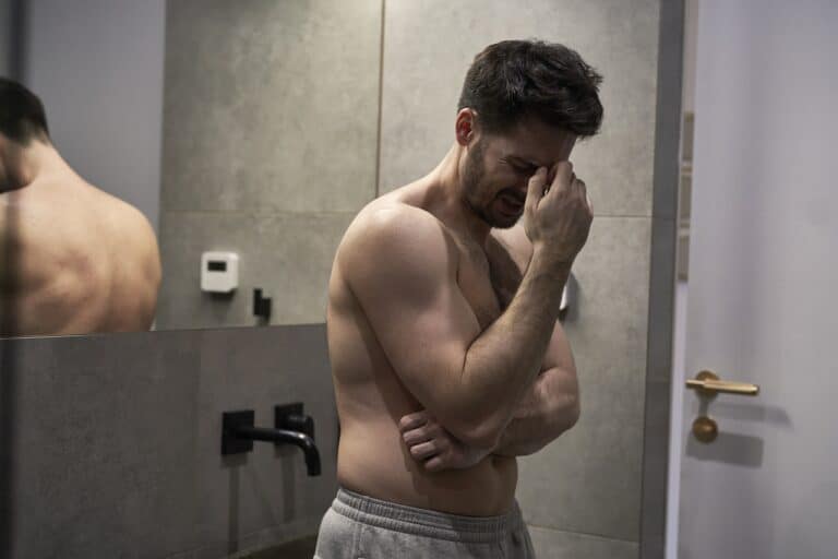 man in pain